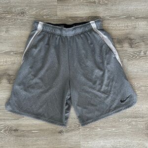 Nike Gray Athletic Shorts with Elastic Waistband